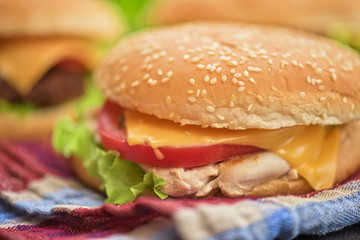 home made burgers