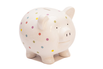 Piggy bank isolated on white background