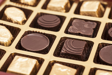 Box of chocolate candies