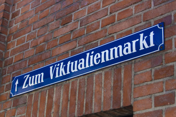 Naklejka premium Viktualienmarkt in Munich, Bavaria, Germany, 2015