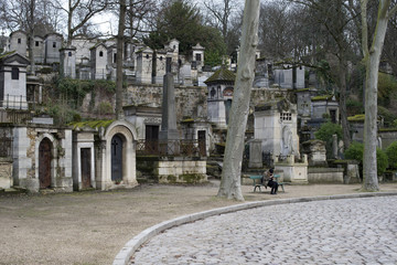 Fototapeta na wymiar cimetière du père lachaise paris