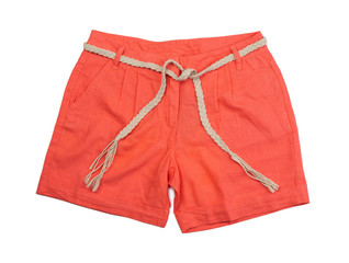Bright coral shorts