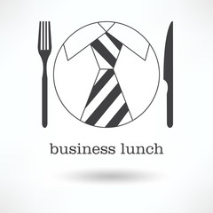 Logo, icon business lunch. - 87837622
