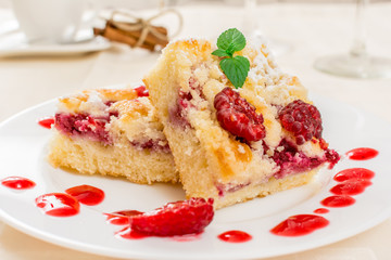 Raspberr dessert