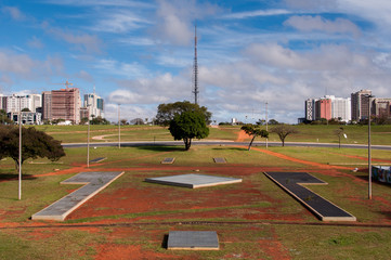 View of Brasilia City with TV Tower in the Horizon