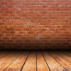 old interior with brick wall