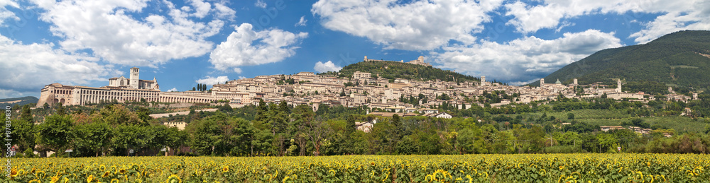 Wall mural assisi, italy