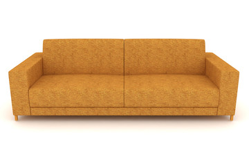 isolated beige sofa.