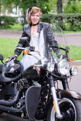 Portrait of a nonconformist motorcyclist