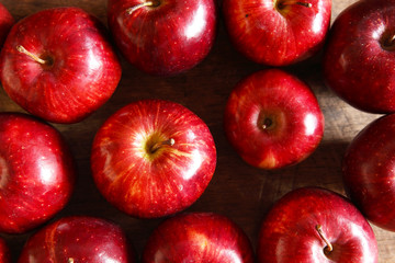 Fresh Red Apples as Background Uses.