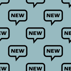 Pale blue NEW message pattern