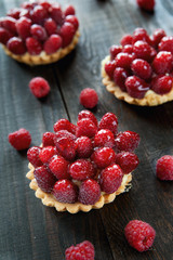 Delicious tart with berry fruits