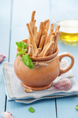 Crispy italian Grissini snack