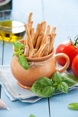 Crispy italian Grissini snack