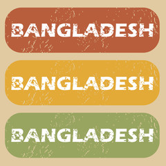 Vintage Bangladesh stamp set
