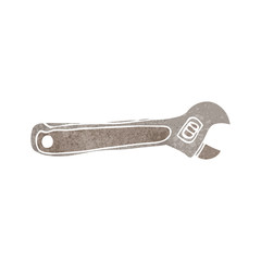 retro cartoon spanner