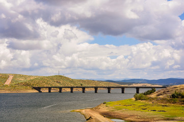 Plan Badajoz, Embalse García de Sola, Confederación Hidrográfica del Guadiana, Extremadura,...