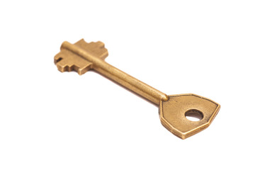 door key isolated on white background