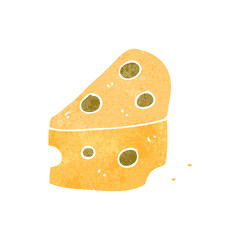 retro cartoon cheese