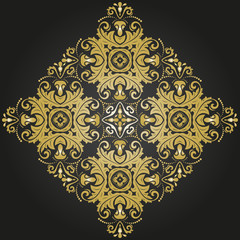 Damask Vector Orient Pattern
