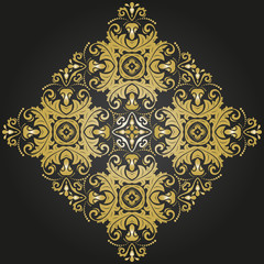 Damask Vector Orient Pattern