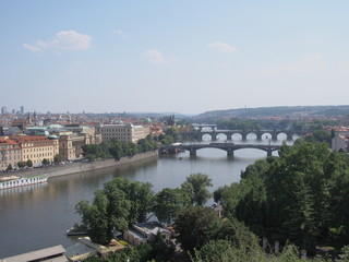 Naklejka premium Prague bridges during day time