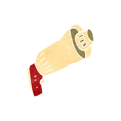 retro cartoon loudhailer