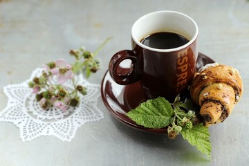 coffee and croissant 