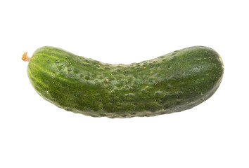 Cucumbers on a white background