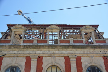 ruinas de la antigua estacion de ferrocarril en burgos