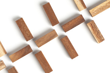 Abstract wood block