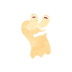 retro cartoon spooky ghost