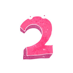 retro cartoon number two