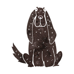 retro cartoon big dog