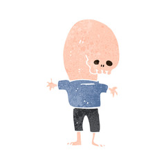 retro cartoon mutant boy