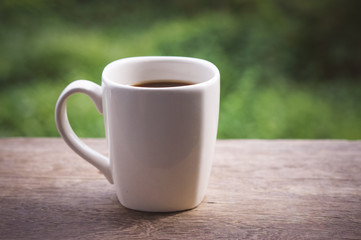 Coffee with filter effect retro vintage style