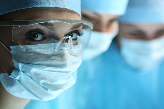 Female surgeon portrait looking in camera