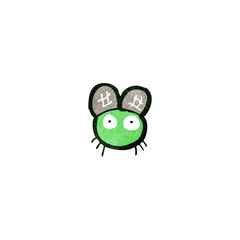 retro cartoon little bug