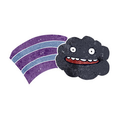 retro cartoon cloud