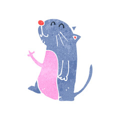 retro cartoon cat