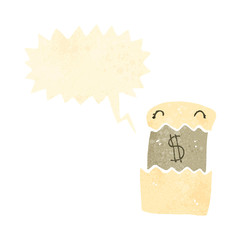 retro cartoon financial letter
