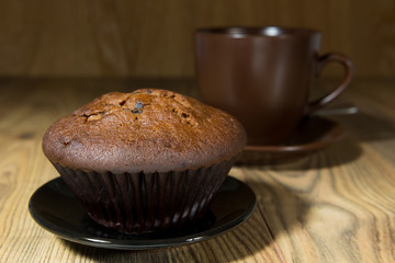 chocolate cake with berries