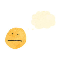 retro cartoon face symbol