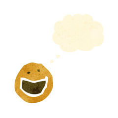 retro cartoon face symbol
