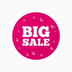 Big sale sign icon. Special offer symbol.