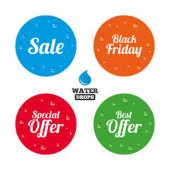 Sale icons. Best special offer symbols