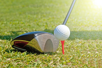 Golf ball and driver