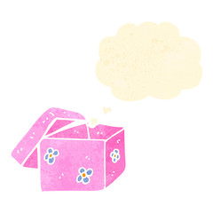 retro cartoon open box