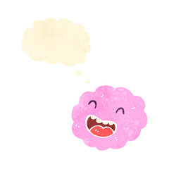 Retro cartoon with texture. Isolated on White.