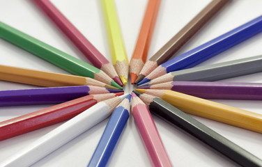 Naklejka premium Colorful pencils